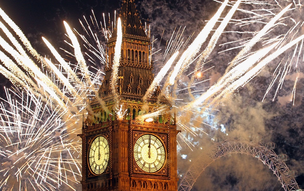 новый год в Лондоне